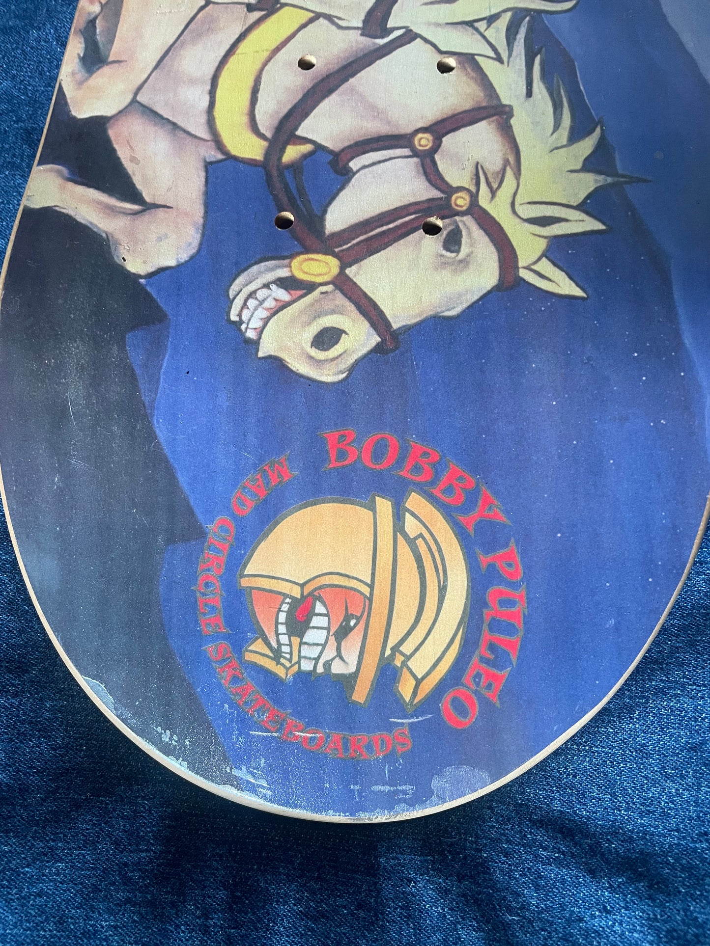 Bobby Puleo Mad Circle Skateboard Vintage 1997