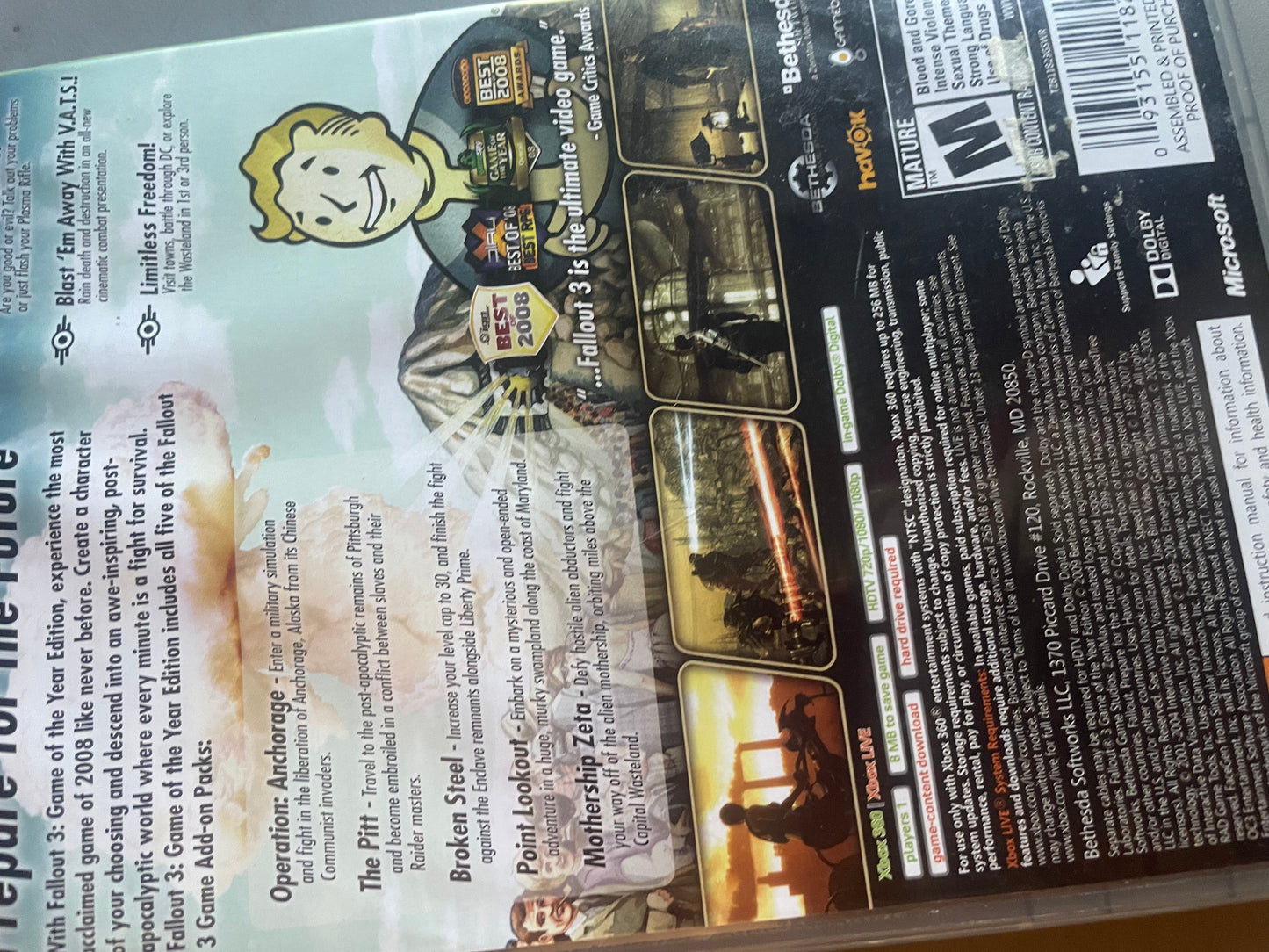Fallout3 GOTY Edition XBOX 360