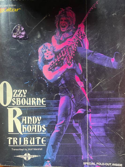 Ozzy Osbourne Randy Rhoads Tribute Guitar Tabs Vintage